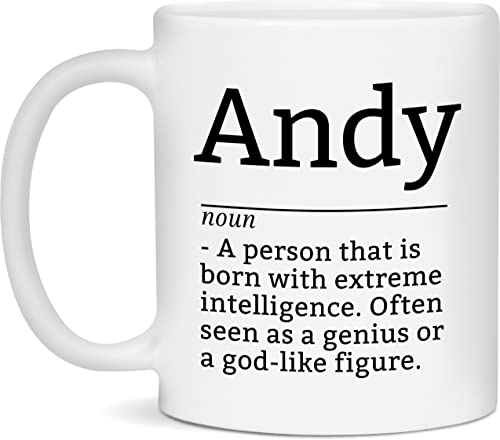 DPgUfPV Andy Definition Tasse, Andy Kaffeetasse, Geschenk für Andy, 325 ml