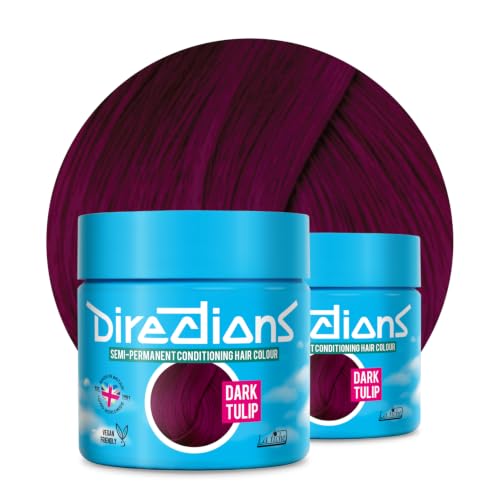 La Riche Directions Semipermanente Haarfarbe 100 ml Dose 2er-Pack (Dark Tulip)