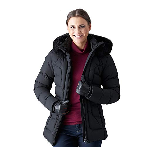 Wellensteyn Damen Steppjacke Jacke Belvedere BVDM - 44, Einfarbig, Gr. X-Large, Schwarz (Schwarz Sw)