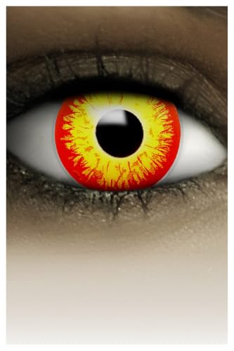 FXCONTACTS Horror Clown Kontaktlinsen Halloween ohne Stärke