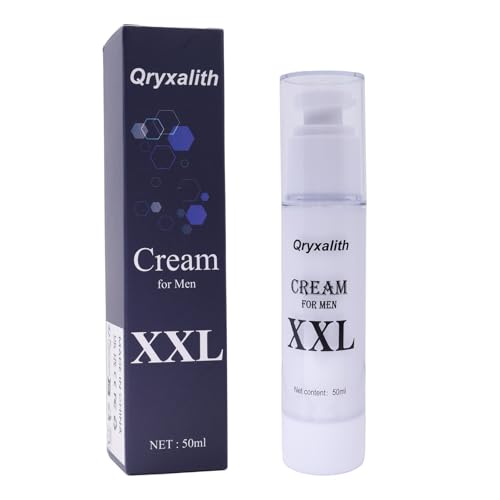 Qryxalith Penisvergrößerungscreme für Männer, Erektionscreme für Männe Männliche Erhöhungscreme, Vergrößerung Creme für Mann, 50ML