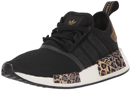 adidas Damen NMD_r1 Sneaker, Schwarz/Schwarz/Wildbraun, 36 EU