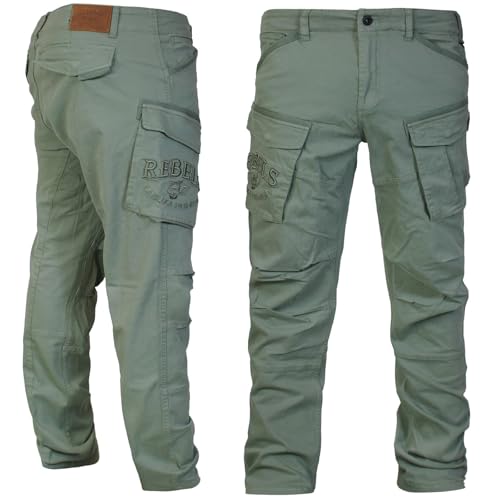 Yakuza Premium Herren Cargohose 3952 Oliv grün