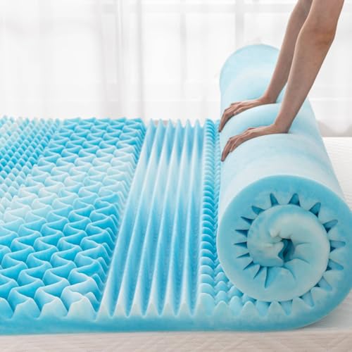 EGO Home Weicher Matratzentopper 140x200 cm – 5 cm Höhe Günstige Matratzenauflage Topper aus Schaumstoff, ideal für Gäste, Studenten & als zusätzliche Schlafauflage, Öko-Tex Zertifiziert