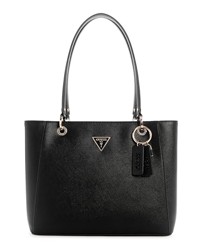 GUESS Damen Noelle Ii Tote Tragetasche, Schultertasche, Schwarz