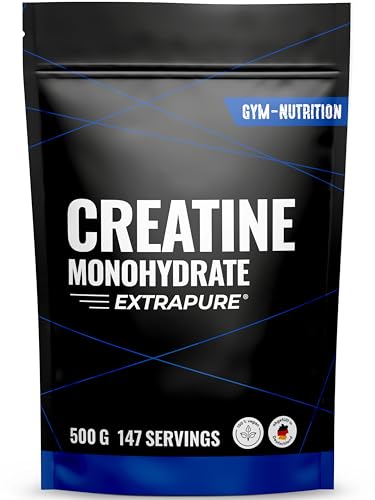 Creatin Monohydrat Pulver 500g - Kreatin Monohydrat in mikronisierter Qualität 100% vegan - Laborgeprüft