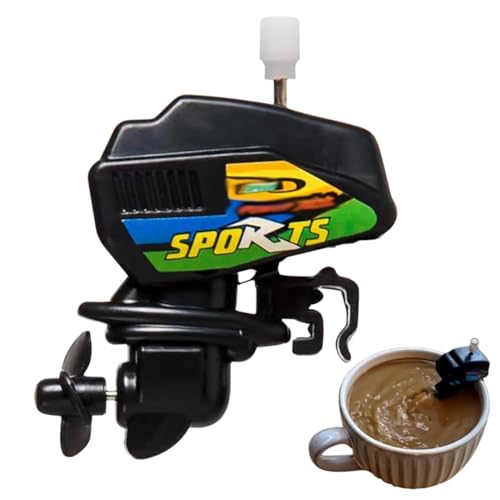 Generisch Bootsmotor Kaffeerührer, Neuheit Boot Motor Kaffeemixer, Wind Up Außenborder Minis Boot Motor Kaffeerührer, Marine Kaffee Automatische Rührer