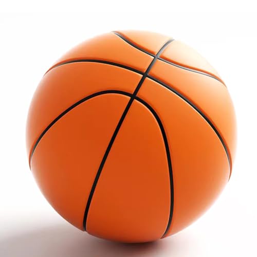 AXVRAV 24 cm Silent Basketball, 2025 Upgraded Größe 7 Lautlose Basketball, Leiser Indoor Hochbelastbarer Hochelastisch Schaumstoffball, Lightweight Training Ball für Kinder und Erwachsene