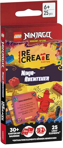 LEGO® - ReCreate Karten - Ninja-Abenteuer: mit LEGO-Elementen (LEGO NINJAGO)