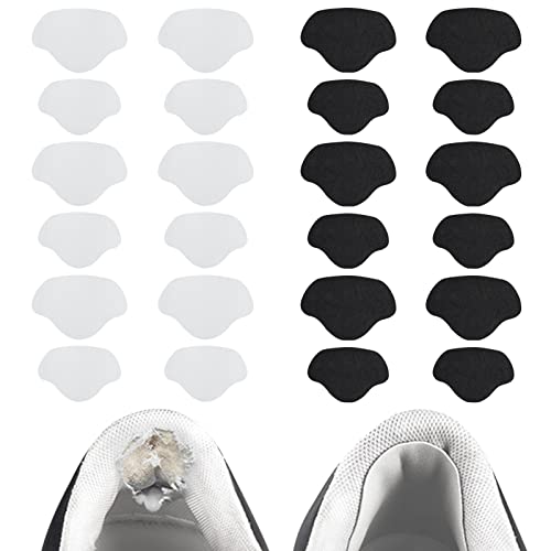 ALTcompluser 12 Paar Schuhe Fers Reparatur, Selbstklebend Schuh-Fers-Patch, Zwei Stile Reparaturpflaster für Leder- oder Sportschuhe zum Schutz der Fers