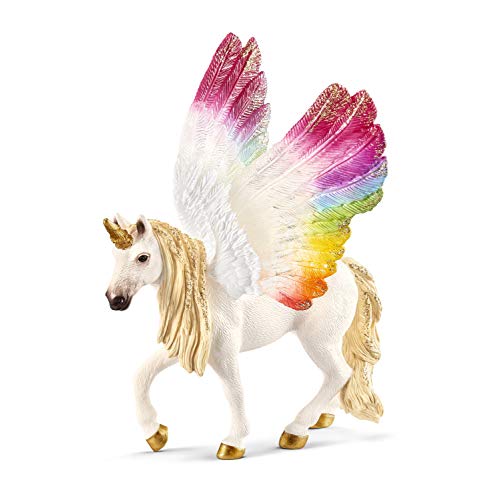 Schleich BAYALA | Geflügeltes Regenbogeneinhorn 70576 | 12 x 13 x 15 cm
