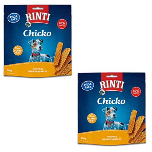 Rinti Extra Snack Chicko Huhn Megapack | Doppelpack | 2 × 500g | Ergänzungsfuttermittel für Hunde
