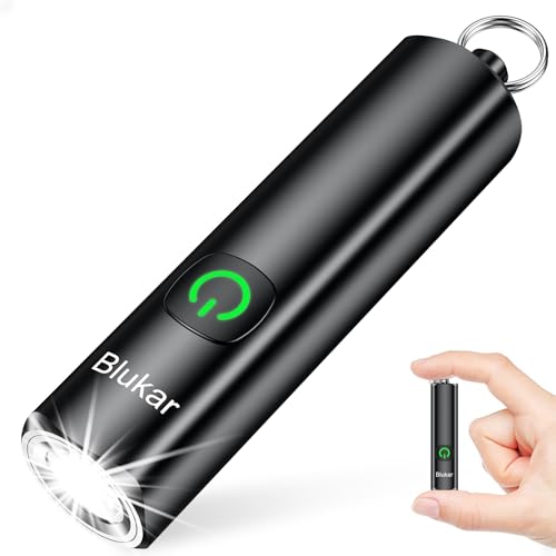 Blukar Taschenlampe LED Aufladbar, 360L EDC Taschenlampen mit 3 Lichtmodi