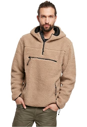 Brandit Teddyfleece Worker Pullover, Farbe: Camel, Größe: L