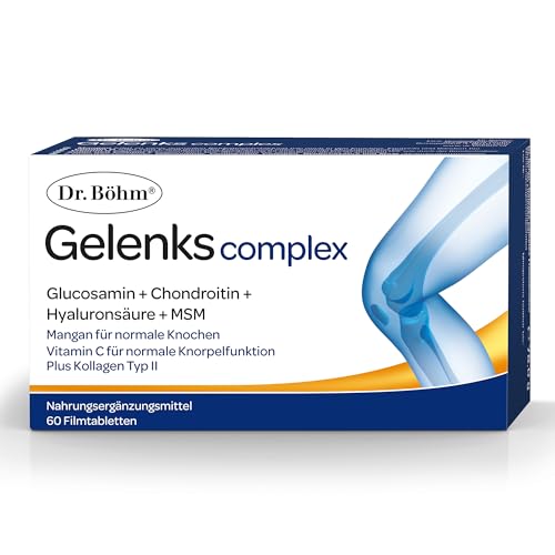 Dr. Böhm Gelenks complex: Für Knorpel, Knochen und Gelenke, Wirkstoffkombination aus Vitaminen, Mikronährstoffen sowie Gelenk- und Knorpelbestandteilen, 60 Tabletten