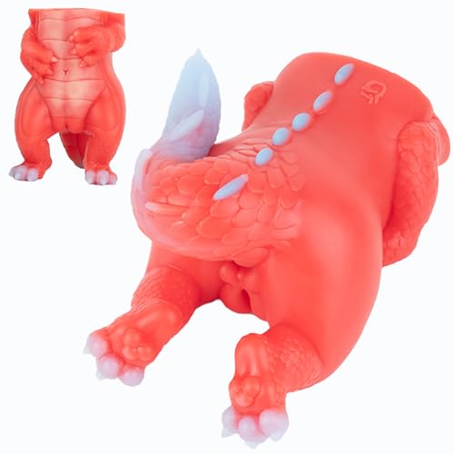 1163g Realistische Masturbator Tier Groß Feuerdrache Monster Masturbieren für Männer mit Animal 3D Vagina Klitoris Analtunnel Tragbare Pocket Pussy Sex Spielzeug für die Männer Taschen Muschi Solo