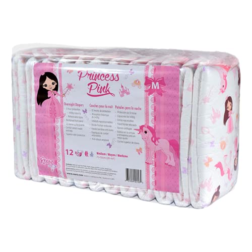 Rearz Übernachtungswindeln für Erwachsene, Princess Pink (10 Packung, XL)