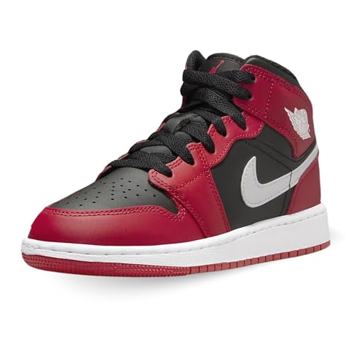Nike Schuhe Air Jordan 1 Mid (GS) Code DQ8423-061, Rot Schwarz Weiß, 38.5 EU