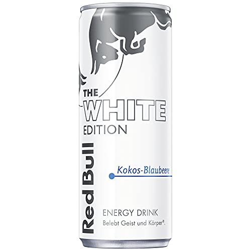 Red Bull Energy Drink Kokos-Blaubeere Dose Getränk White Edition Einzeldose EINWEG (1 x 250 ml)