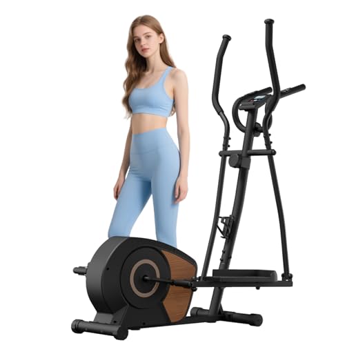Crosstrainer Für Zuhause, Aeriflo S100 Magnetischer Ellipsentrainer Mit Bluetooth & App, 16 Widerstandsstufen, LCD-Display & Transportrollen, Ultraleiser Crosstrainer Für Cardio-Training