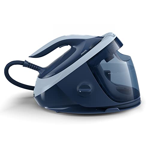 Philips PerfectCare 7000 Series Dampfbügelstation - 2100 W, 600 g Dampfstoß, 8,0 bar Pumpendruck, OptimalTEMP Technologie, 1,8 L Tank, Marine-/Dunkelblau (PSG7030/20)
