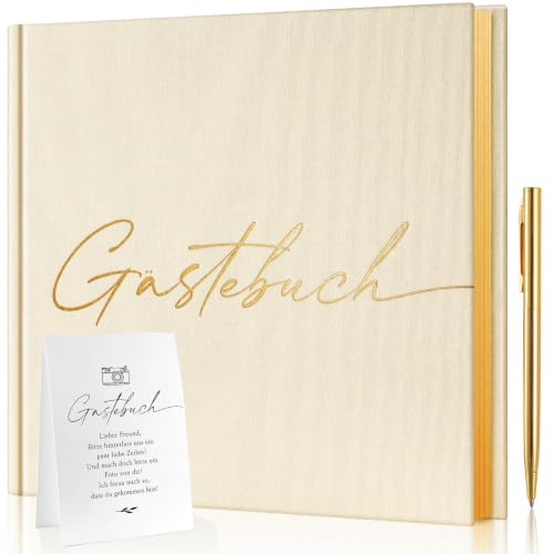 Gästebuch Hochzeit & Geburtstag, Hochzeitsgästebuch für Party, Baby Shower