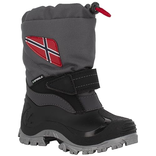 Spirale Jungen Unisex Kinder Morten Schneestiefel, Grau, 29 EU