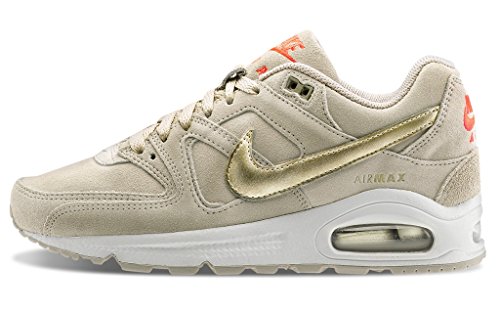 Nike WMNS Air Max Command PRM Damen-Laufschuhe, Grau (String MTLC Gld Grn Hypr Orng), 40.5 EU