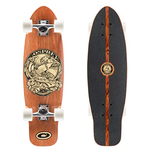 Osprey Twin Top Longboard, Canadian Maple Deck Longboard Skateboard für Jungen und Mädchen, mehrere Farben, 27,75 Zoll