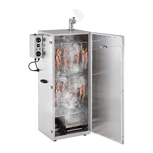 Royal Catering RC-FS1300 Räucherofen 147 L 8 Roste Smoker Räucherschrank Räucherofen Edelstahl