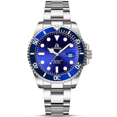 Herren Uhr Edelstahl Uhren Herren Wasserdichte Analog Quarz Uhr mit Datum