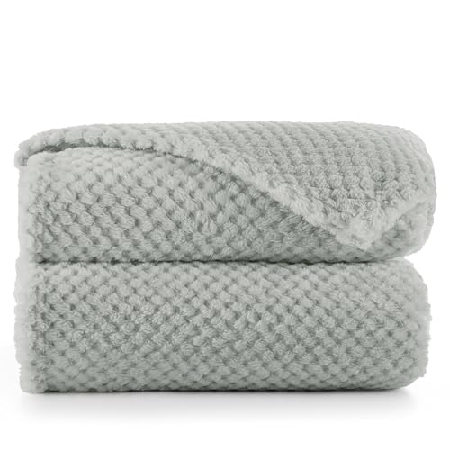 DecoKing Kuscheldecke 70x150 cm Stahl Decke Microfaser Wohndecke Tagesdecke Fleece weich sanft kuschelig skandinavischer Stil grau anthrazit Henry