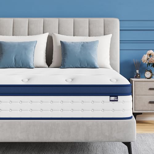 BedStory Matratze 90x200cm, 7-Zonen Taschenfederkernmatratze Höhe 20cm, H4 Härtegrad Matratze, Gedächtnisschaum und unabhängige Sackfeder, Rückenentlastende