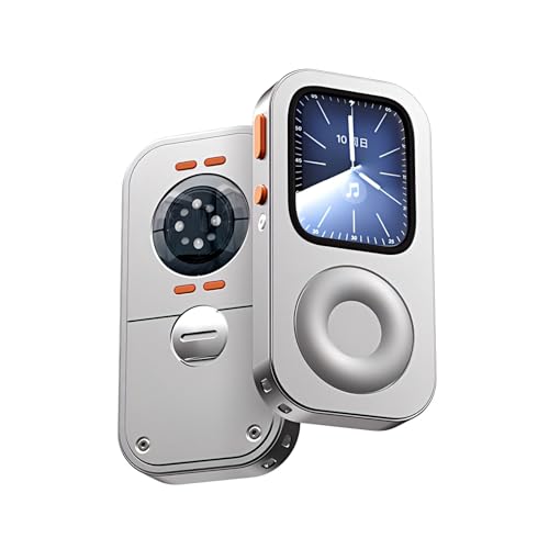 EVINYEP Aluminium Legierung Retro iPod Style Schutzhülle für Apple Watch Series 4/5/6/7/8/Series 9/SE, Click Wheel Design, Music Player Kit kompatibel mit AirPods, für iWatch 45mm