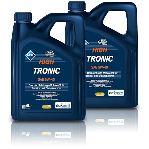 2x 4 L = 8 Liter ARAL HighTronic 5W-40 Motoröl