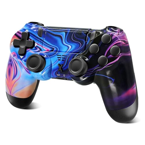 Glitfix Wireless Controller für PS-4,Game Controller Kompatibel mit PS-4/Slim/Pro (Purple)
