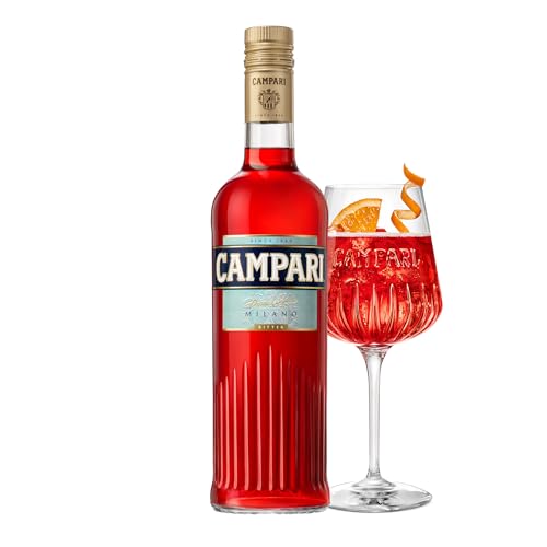 Campari Bitter Aperitif - Der italienische Aperitif und Cocktail Klassiker - Das Original für Negroni, Spritz & Soda Varianten - Mit 25 Vol.-% Alkohol - 0,7 L