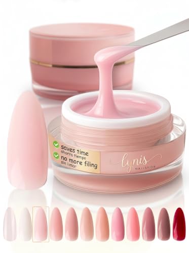 No File Aufbaugel für Gelnägel 15ml Blossom ROSA als UV Gel zur Nagelverlängerung SELBSTGLÄTTEND OHNE FEILEN · für UV & LED geeignet, Lynis-Nailshop.de