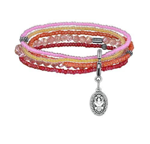 Konplott Armband Petit Glamour d´Afrique antik Silber pink orange