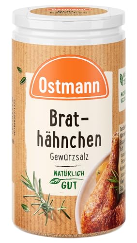 Ostmann Gewürze - Brathähnchen Gewürzsalz | Würzig-pikanter Geschmack für Geflügelgerichte wie Chicken Wings | 50 g in der Streudose