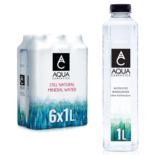 AQUA Carpatica Stilles Natürlich Alkalisch Mineralwasser, PET, 6 x 1L