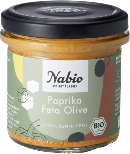 Nabio Mediterraner Aufstrich Paprika Feta Olive 1 x 135 g