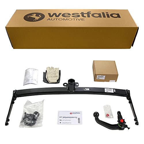 Westfalia Abnehmbare Anhängerkupplung für VW Golf 7 Limo (BJ 06/14-06/20), T-ROC (07/17-), Audi A3 (06/14-06/16), Q2 (11/16-), Skoda Octavia 3, Seat Leon 3 (06/14-01/20) - inkl 13-pol fzg-spez E-Satz