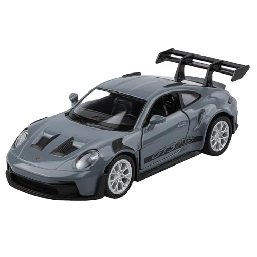 TOKAXI 1/36 Maßstab Porsche 911 RS Diecast Modellautos, Rückziehfahrzeuge Porsche 911 Spielzeugauto, Autos Geschenke für Jungen und Mädchen(Grau)