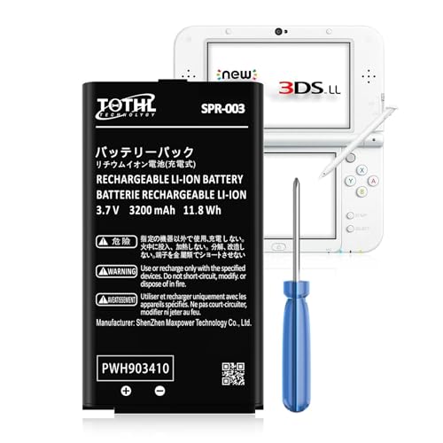 SPR-003 Akku, 2026 New Upgraded (3200mAh) Ultra High Capacity Li-Ion Akku Ersatz für Nintendo 3DS XL New 3DS XL LL Spielkonsole, Switch Spielkonsole, mit Reparaturwerkzeugsatz