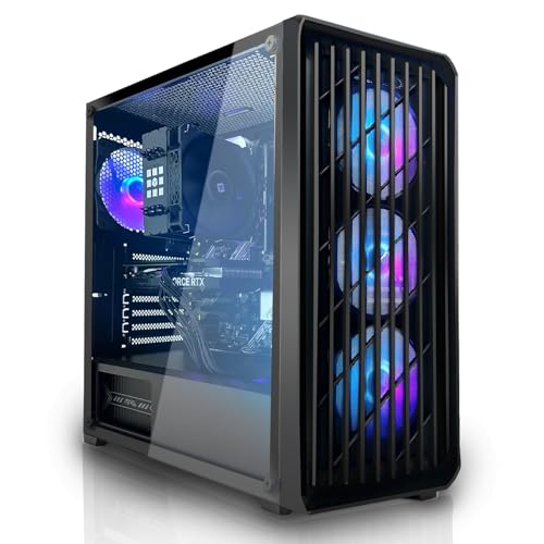 SYSTEMTREFF Basic Gaming PC AMD Ryzen 7 PRO 5755G 8x4.6GHz | Radeon RX Vega 8 4K HDMI DX12 | 1TB M.2 NVMe | 32GB DDR4 RAM | Windows 11 | WLAN Desktop Computer Rechner für Gamer, Zocker