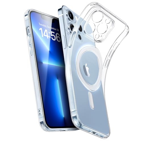 ESR für iPhone 13 Pro Hülle, Kompatibel mit MagSafe, Klares Silikon Handyhülle iPhone 13 Pro Case, Stoßfeste Dünne Vergilbungsbeständige Transparente Schutzhülle, Zero Serie, Klar