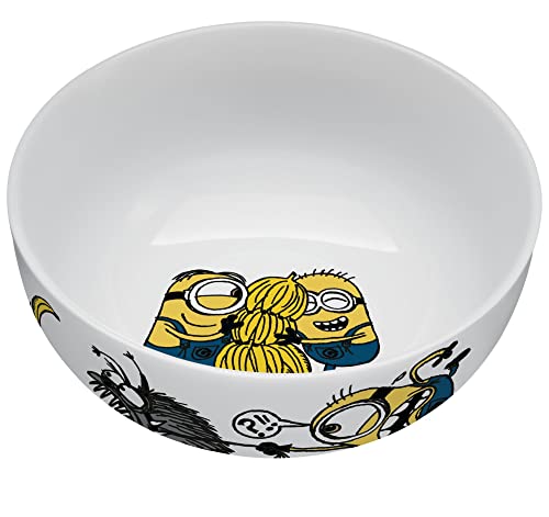 WMF Minions Kindergeschirr Müslischale Kinder 13,8 cm, Porzellan Schüssel, spülmaschinengeeignet, farb- und lebensmittelecht