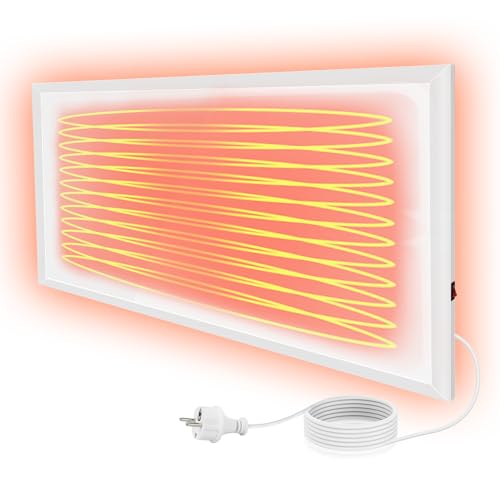 Mursche Infrarotheizung Energiesparend Infrarot Wandheizung-170W Heizung Elektrisch Wand Elektroheizung mit Wandmontage Überhitzungsschutz Wandmontage Heizkörper für Küche Schlafzimmer Wohnzimmer