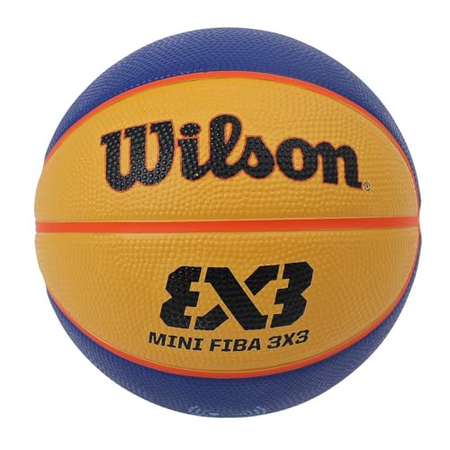 Wilson Unisex-Adult FIBA 3X3 MINI RUBBER BASKETBALL BROWN,